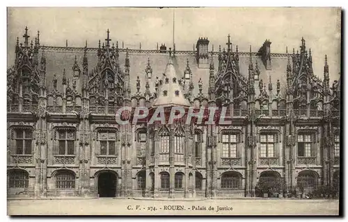 Cartes postales Rouen Palais De Justice