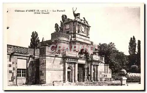 Cartes postales Chateau D&#39Anet Le Portail Cote Ouest