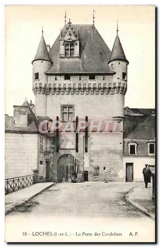 Ansichtskarte AK Loches La Porte Des Cordeliers