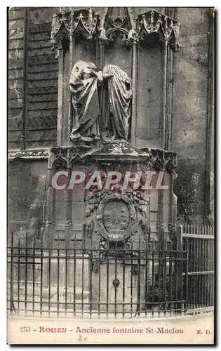 Ansichtskarte AK Rouen Ancienne Fontaine St Maclou