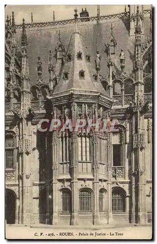 Cartes postales Rouen Palais de Justice La Tour