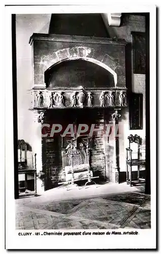 Cartes postales Cluny Cheminee Provenant d&#39une maison du Mans