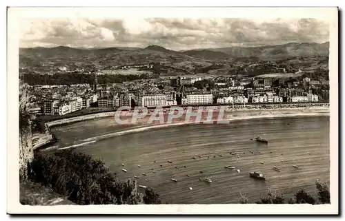 Cartes postales San Sebastain Vista desade et Monte Urgull