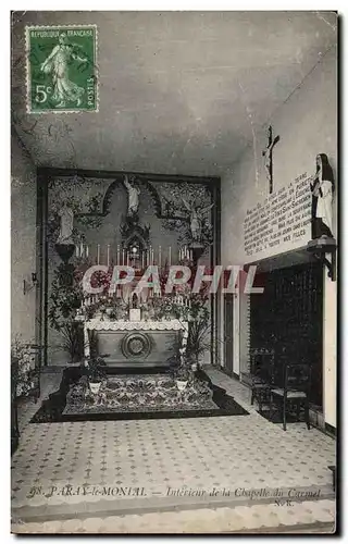 Cartes postales Paray Le Monial Interieur De La Chapelle du Carmel