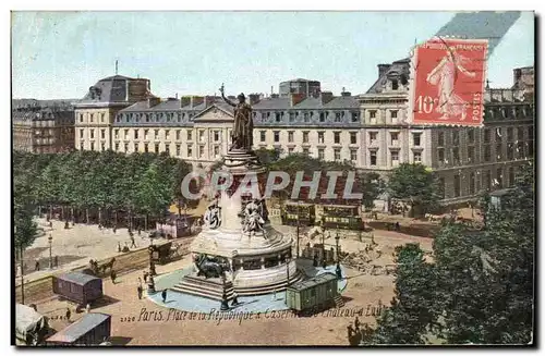 Ansichtskarte AK Paris Place De La Republlque