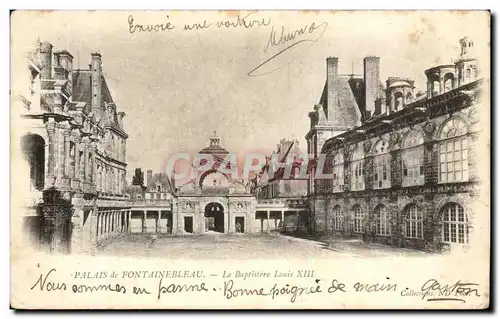 Cartes postales Palais De Fontainebleau Le Baptistere Louis XIII