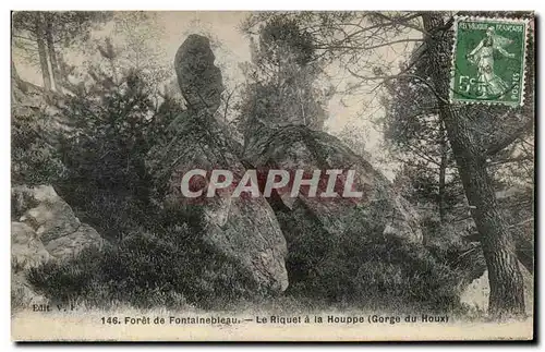 Ansichtskarte AK Foret De Fontainebleau Le Riquet A La Houpe Gorge du Houx