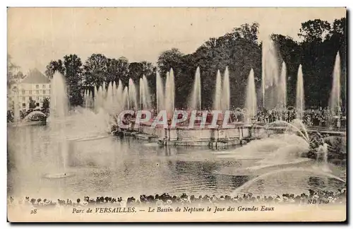 Ansichtskarte AK Parc De Versailles Le Bassin de Neptune Le Jour Des Grandes eaux