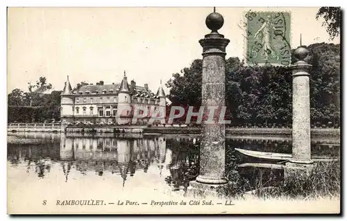 Ansichtskarte AK Rambouillet Le Parc Perspective Du Cote Sud