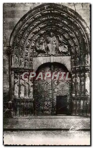 Cartes postales moderne Angers Le Portail De La Cathedrale