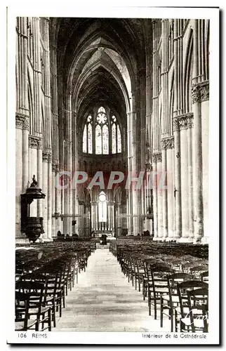 Cartes postales Interieur De La Cathedrale Reims