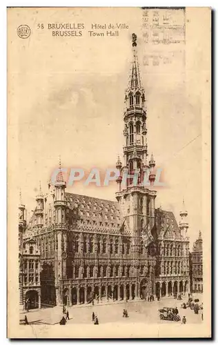 Cartes postales Bruxelles Hotel de Ville