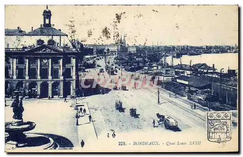 Cartes postales Bordeaux Quai Louis XVIII