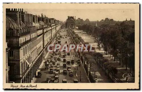 Cartes postales Paris Rue de Rivoli Louvre