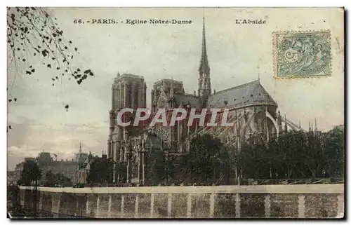 Cartes postales Paris Eglise Notre Dame L&#39Abside