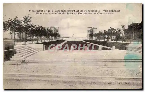 Ansichtskarte AK Monument erige a Varennes par I&#39Etat de Pensylvanie Vue Generale erected the State