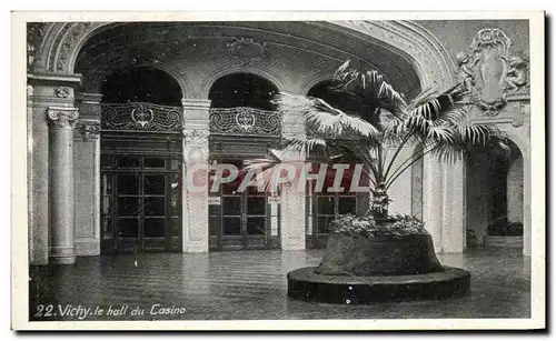 Cartes postales Vichy le hall du Casino