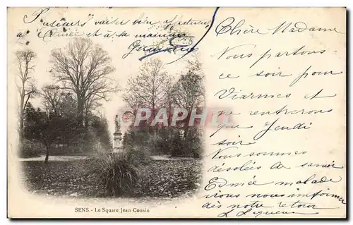 Cartes postales Sens Le Square Jean Cousin