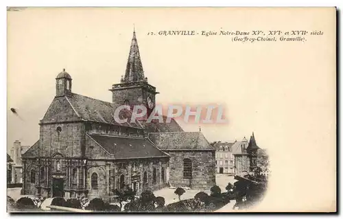 Ansichtskarte AK Granville Eglise Notre Dame