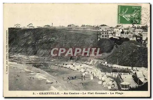 Ansichtskarte AK Granville Au Casino Le Plat Gousset la Plage