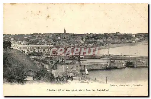 Cartes postales Granville Vue generale quartier saint Paul