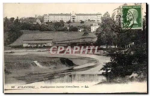 Ansichtskarte AK Avranches Etablissement Institut Notre Dame