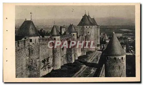 Ansichtskarte AK Cite De Carcassonne Les lices hautes