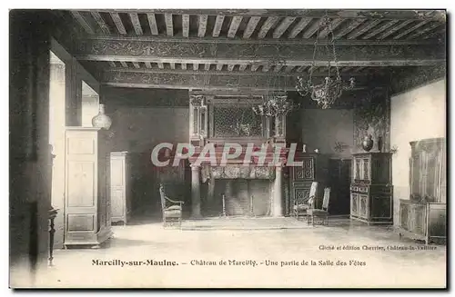 Cartes postales marcilly Sur Maulne Chateau de Marcilly Une partie de la Salle des Feles