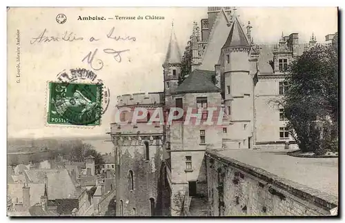 Cartes postales Amboise Terrasse du Chateau