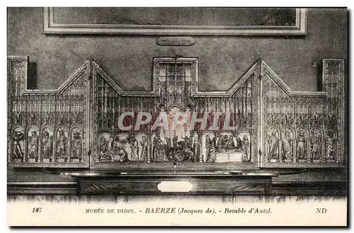 Ansichtskarte AK Musee De Dijon Baerze Retable d&#39Antel