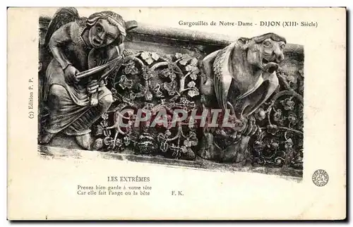 Cartes postales Gargouilles de Notre Dame Dijon