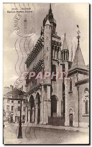 Cartes postales Dijon Eglise Notre Dame