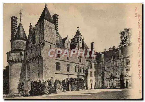 Cartes postales Chateau d&#39Usse La Cour d&#39Honneur