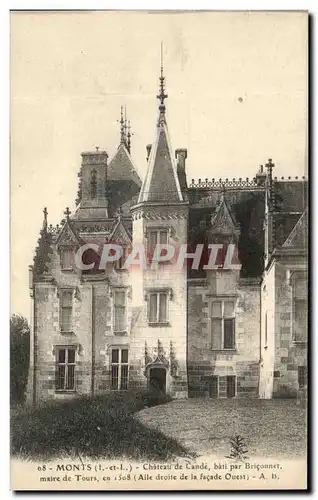 Cartes postales Monts Chateau de Cande Bati par Briconnet Maire De Tours