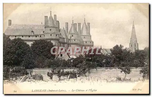 Cartes postales Langeais Le Chateau et L&#39Eglise