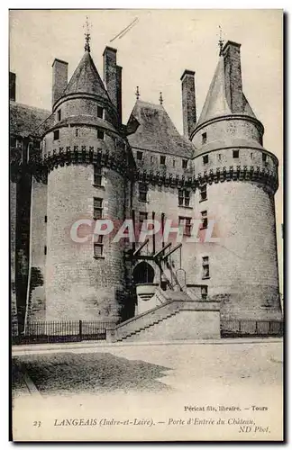 Cartes postales Langeais Porte d&#39Entree du Chateau