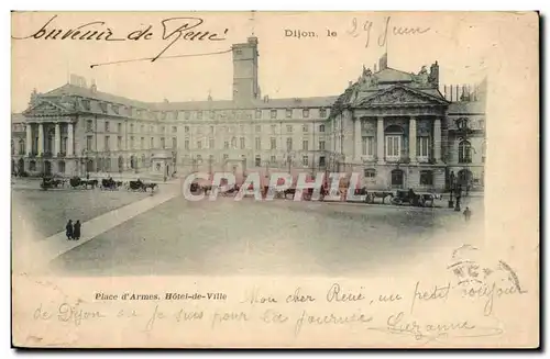 Cartes postales Dijon le Place d&#39Armes Hotel de Ville