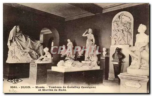 Cartes postales Dijon Musee Tombeau de Godefroy Cavaignac et oeuvres de Rude