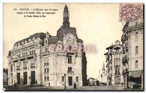 Cartes postales Dijon Hotel des Postes Rue du Chateau