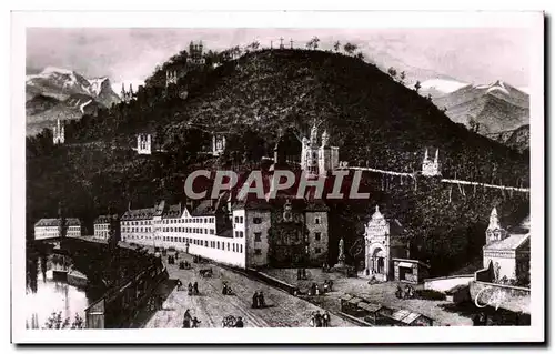 Ansichtskarte AK Betharram Vue d&#39ensemble L&#39Eglise le College et le Calvaire