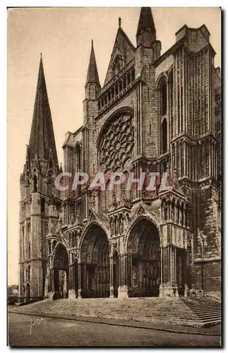 Cartes postales Chartres Le Portail Sud et la Vieille Tour