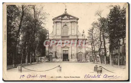 Ansichtskarte AK Caen Eglise Notre Dame