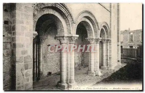 Ansichtskarte AK Caen Vieux Saint Nicolas Arcades romanes