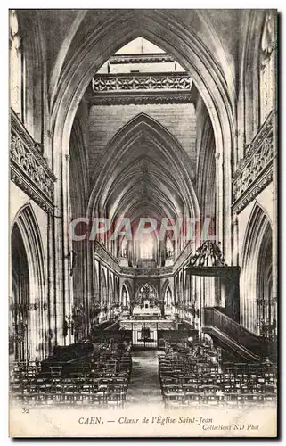 Ansichtskarte AK Caen Choeur de L&#39Eglise Saint Jean