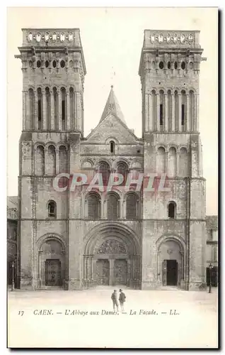 Cartes postales Caen L&#39Abbaye Aux Dames La Facade