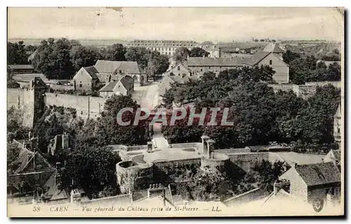 Ansichtskarte AK Caen Vue Generale du Chateau Prise de St Pierre