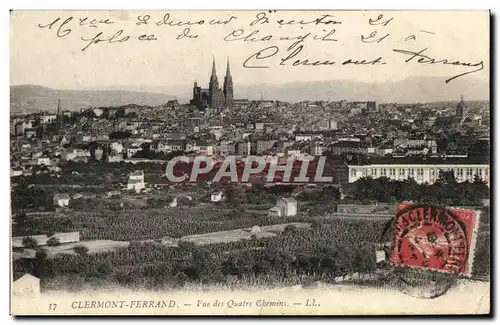 Ansichtskarte AK Clermont Ferrand Vue des Quatre Chemins