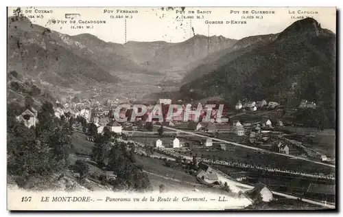 Cartes postales La Mont Dore Panorama vu de la Route de Clermont