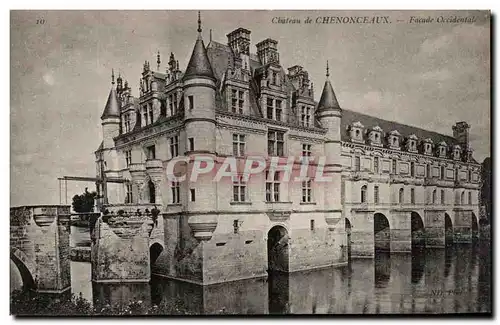 Ansichtskarte AK Cbateau De Chenonceaux Facade Occidentale