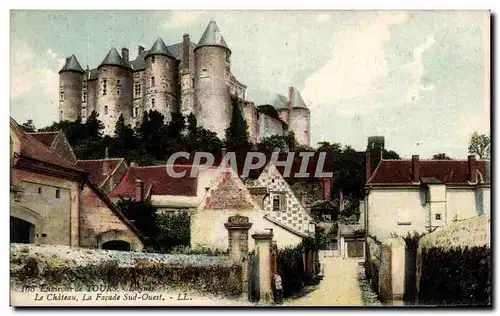 Cartes postales Entriroits De Tours Le Chateau La Facade Sud Ouest